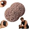 2PCS Callus Ball for Hand - Moon Grip Ball Callus Rock, Skin Conditioning & Callus Building Grip Training, Non-Sweat Fidget for Rock Climbing, Weightlifting, Gymnastics & Bouldering (#Brown, #1.97Inch) view 1