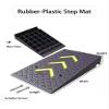 Heavy-Duty Rubber Curb Ramps for Driveway with Safety Arrows Portable Wheelchair Ramp Mat, Kerb Ramps for Cars, Bikes & Mobility Scooters(50x100x12cm/19.7x39.4x4.7in) view 2