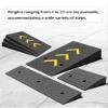Heavy-Duty Rubber Curb Ramps for Driveway with Safety Arrows Portable Wheelchair Ramp Mat, Kerb Ramps for Cars, Bikes & Mobility Scooters(50x100x12cm/19.7x39.4x4.7in) view 4