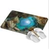 Qiaullityot Underwater Cave Bath Stone Mat, Super Absorbent Diatomite Shower Mat, Sunbeams Coral Coastal Quick Drying Non-Slip Stone Mats for Bathroom Kitchen Counter Easy to Clean 20"x32" view 1