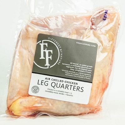 Fossil Farms Antibiotic-Free Chicken Legs With Thigh, Frozen, 10 count of 1 lb each, Avg 10 lb Case, Perfect for Roasting or Grilling