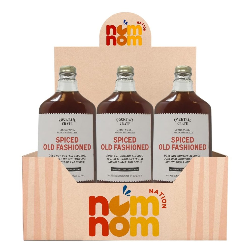 Cocktail Crate Mixer Spcd Old Fshnd 12.7 fl oz Pack of 3 Old Fashioned Mix for Whiskey Drinks Cocktail Mixers and Cocktail Mix Craft Mix Old Fashion Kit with a Random Item 4 Items