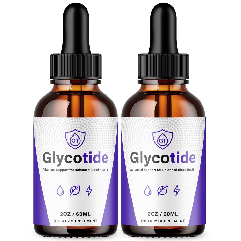 (2 Pack) Glycotide Drops, Official Glycotide Blood Support Drops with All Natural Ingredients, Advanced Health and Wellness Support Formula with Maximum Strength Multivitamin Ingredients (60 Servings)