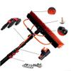Telescopic Window Cleaner,Cleaning Brush Water Fed Pole Kit,Window Cleaning Pole Water Fed Telescopic Brush Extendable Cleaner Conservatory Roof,Cleaning and Washing Tool for Window Glass,So view 2