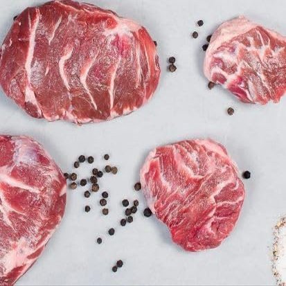 Fossil Farms Duroc Pork Cheek Meat, Frozen, 4 count of 5 lb each, 20 lb Case, Rich and Succulent Texture, Perfect for Braising and Slow Cooking