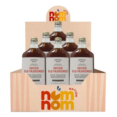 Cocktail Crate Old Fashioned Mixer Kit Whiskey Cocktail Mix Pack of 6