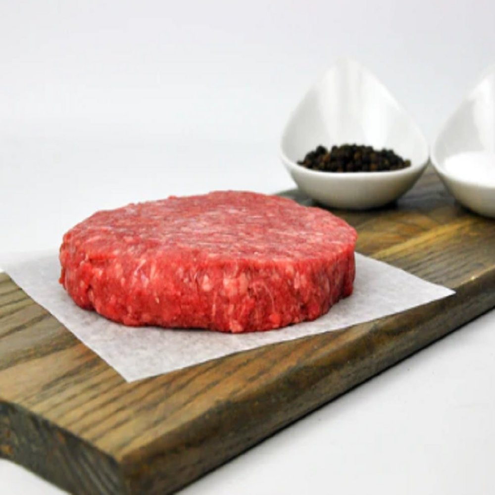 Fossil Farms Bison Burger Patties, Clean Meaty Taste, Frozen, 12 count of 1 lb each, 12 lb Case, Ideal for Grilling, Sliders, or Quick-Serve Gourmet Concepts