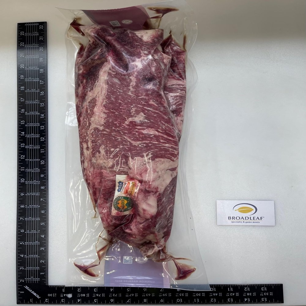 Sanchoku Wagyu Beef Sirloin Flap Meat Frozen MS 4-5, 4 count of 8 lb each, Avg 32 lb Case, Ideal for Grilling, Marinating and Slicing