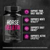 Horse Gelatin Capsules - Official HorseGelatin Pill Advanced Premium Formula Support Maximum Strength, All Natural Ingredients Vitamin for Overall Health & Wellness, 60 Capsules for 1 Month view 3
