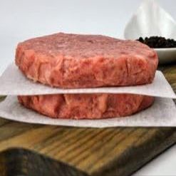 Fossil Farms Wild Boar Burger Patties, Frozen, 20 count of 8 oz each, 10 lb Case, Premium Quality, Ideal for Gourmet Dishes, Bold Flavor for Culinary Creations