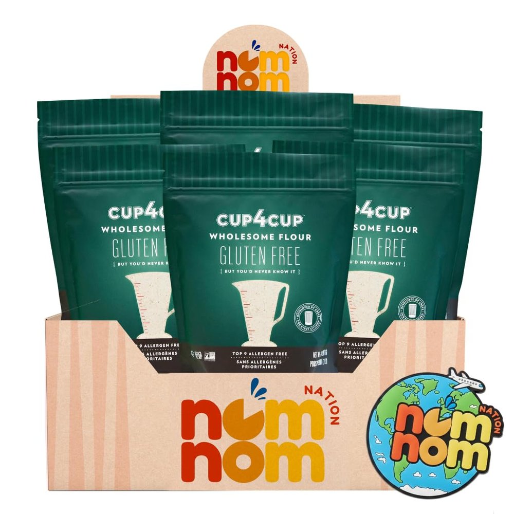 Cup 4 Cup Flour Wholesome 2 LB 6 Pack Cup4cup Flour Cup 4 Cup Gluten Free Flour Alternative Cup4cup Gluten Free Flour Baking Blend Cup for Cup Gluten Free Flour with Refrigerator Magnet