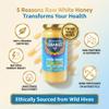 Heavenly Organics Honey White 22 oz Pack of 3 Organic Honey White Honey Spread Sidr Honey and Acacia Honey Style Flavor Profile Miel De Abeja 100 Por Ciento Natural Organica Pantry Jar with a Random Item 4 Items view 3