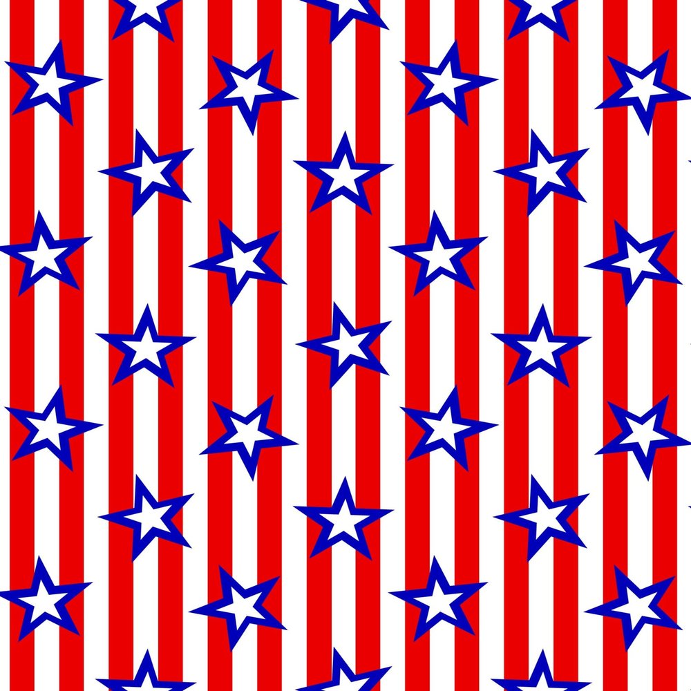 Red, White & Blue Stars & Stripes Pattern On Edible Image Chocolate Transfer Sheet. Apply To Your Custom Chocolate Treats