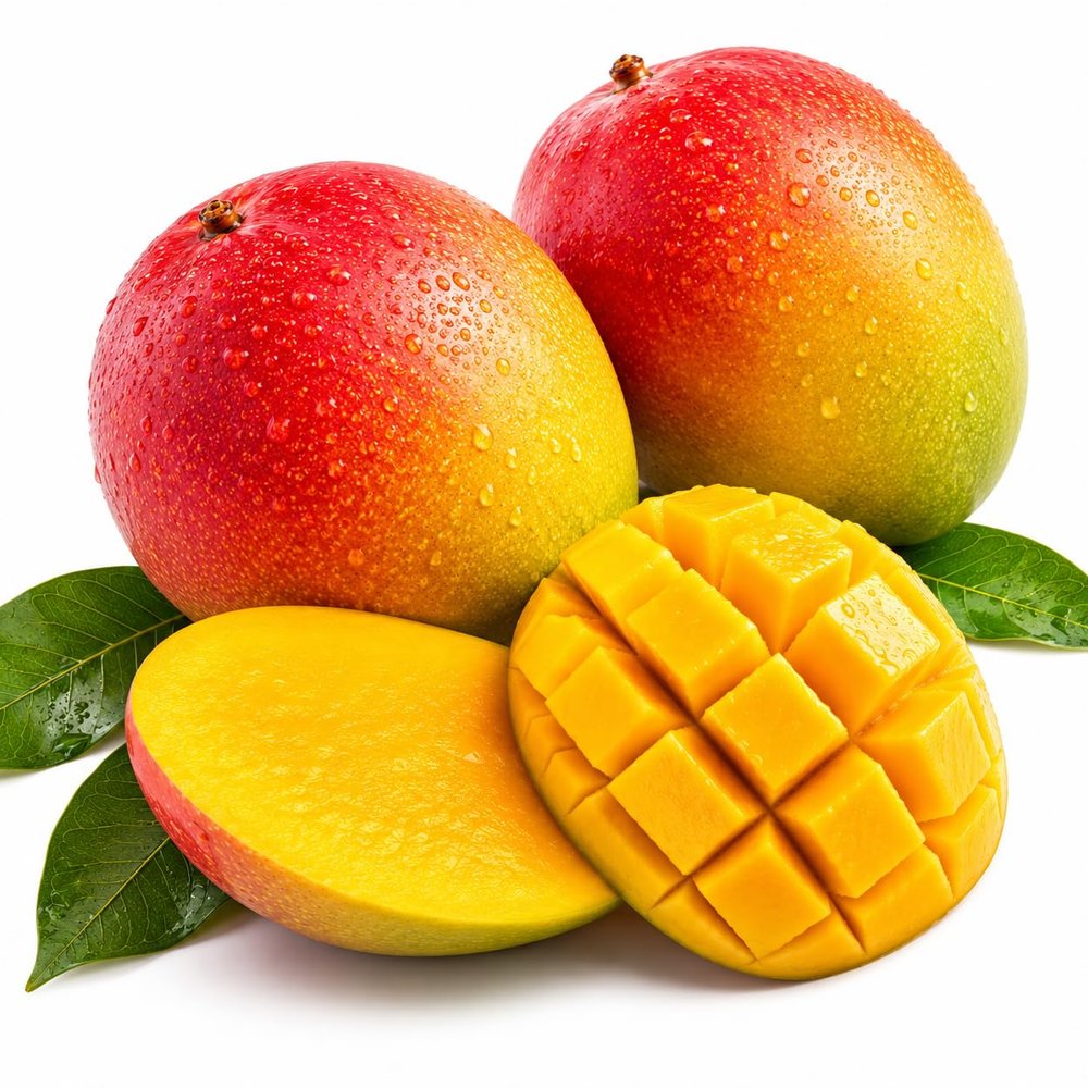 Fresh Large Mango, 2 Count Sweet, Juicy & Naturally Ripened Tropical Fruit