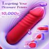 Rose Style Massager for Women 10 Modes, Rechargeable, Lightweight, Quiet & Discreet Design #7621 (Rose red) view 4