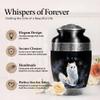 JAGSHASHI Cat Urn for Ashes for Women - Cat Cremation Urns for Human Ashes Adult Female - Funeral Urn for Adult Male, Urns for Human Men, Burial Ash Holder for Mom Dad Large Size Black 10 Inch view 4