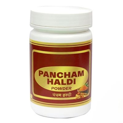 Pancham Haldi Powder - Turmeric Powder - Amba Haldi - Jangli Haldi - Curcuma Aromatica - Kali Haldi, Blend with 5 types of Turmeric, 3.53Ounce (100gram)