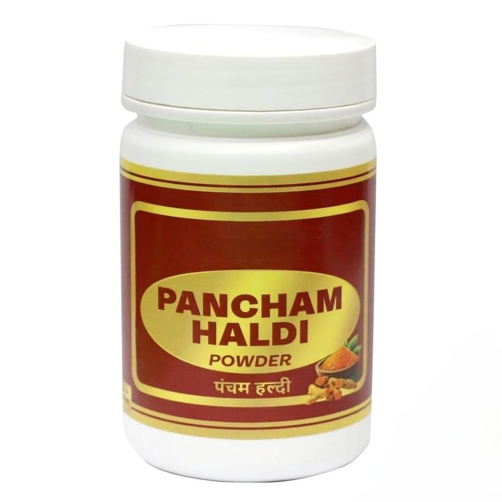 Pancham Haldi Powder - Turmeric Powder - Amba Haldi - Jangli Haldi - Curcuma Aromatica - Kali Haldi, Blend with 5 types of Turmeric, 3.53Ounce (100gram)