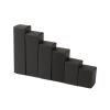 HGKdtRY 50pcs Rectangular Folding Kraft Paper Box Black White Cardboard Box for Packaging Candle Gift Box for Wedding Party Favor Candy Moving Supplies(Black,6x6cm LxW,7cm H) view 2
