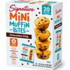 Mini Chocolate Chip Muffin Bites, 1.65 oz Packs (20 Count) Soft Baked Snack Cakes, Moist & Sweet Mini Muffins, Individually Wrapped view 1
