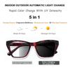 HOOBAY Photochromic Progressive Multifocus Reading Glasses Women,Progressive Readers No Line Quick-Transition Sunglasses (Tortoiseshell-Red, 1.25, x) view 2