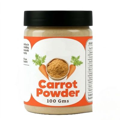 Carrot Powder 100g | Pure & Natural Vegetable Powder | Ideal for Cooking, Baking, Soups, Smoothies, Seasoning Mixes | No Additives or Preservatives
