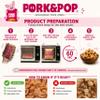 PORK & POP Microwave Pork Rinds, Microwave Chicharrones, Keto Friendly Pork Rind Snack, Ready in Minutes, 100% Natural, 10 Count (2.64 oz Each) view 2