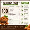 Almonds 32 Packs Whole Natural Raw Snack Nuts - 100 Calorie Travel Pouches view 2