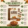 Almonds 32 Packs Whole Natural Raw Snack Nuts - 100 Calorie Travel Pouches view 4