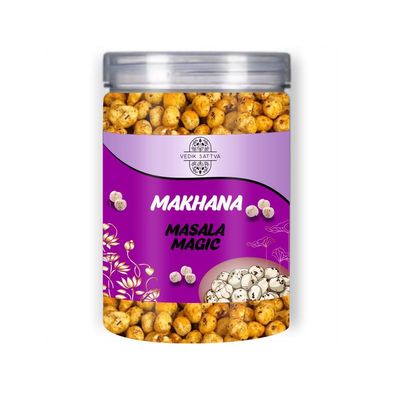 Vedik Sattva Roasted Makhana Masala Magic | Crunchy Snacks Mix Foxnuts