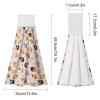 Meaudiwes Soft Kitchen Towels Absorbent Multi Purpose Cloth Towels for Home Bathroom Guinea Pig Pink Floral view 2