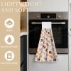Meaudiwes Soft Kitchen Towels Absorbent Multi Purpose Cloth Towels for Home Bathroom Guinea Pig Pink Floral view 3