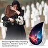 YASUBJAG Guitar Urn for Ashes Adult Male or Female Large 10 Inch Cremation Urns for Human Ashes Urn for Adult Human Mom Dad Funeral Urns for Men or Women Velvet Bag view 3