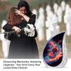 YASUBJAG Guitar Urns - Guitar Urn for Ashes Adult Male - Handcrafted Cremation Urns for Men - Large Funeral Urn for Family - Urn for Human Ashes Adult Female Mom Dad - Memorial for Women (10 Inch) view 3