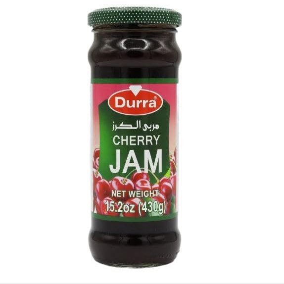 IMPORTED FROM JORDAN DURRA Cherry All Fruit Spread Premium Spreadable Fruit Made from Real Cherries Smooth Rich Fruity Taste No Artificial Ingredients Non-GMO Natural Sweetness Perfect for Toast Pancakes Yogurt Desserts Baking Breakfast and Everyday