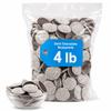 Dark Chocolate Nonpareils, Crunchy Chocolate Sprinkles Discs, 4 lb Bulk view 1