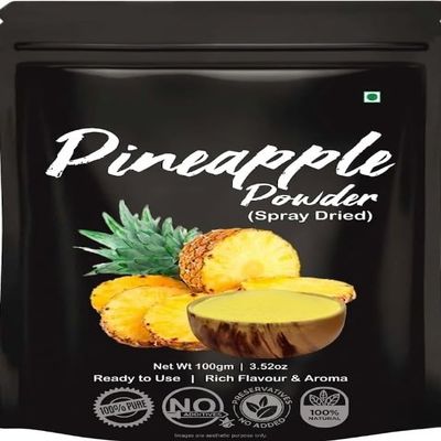 Pineapple Powder for Drink Juice, Cake Flavour | Spray Dried Pineapple Fruit Powder 100gm