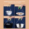 Hot Plate Pan Dish Clamp Lifter for Microwave Oven Slip Curved Design Sturdy Stainless Steel Lightweight 7.09in view 2