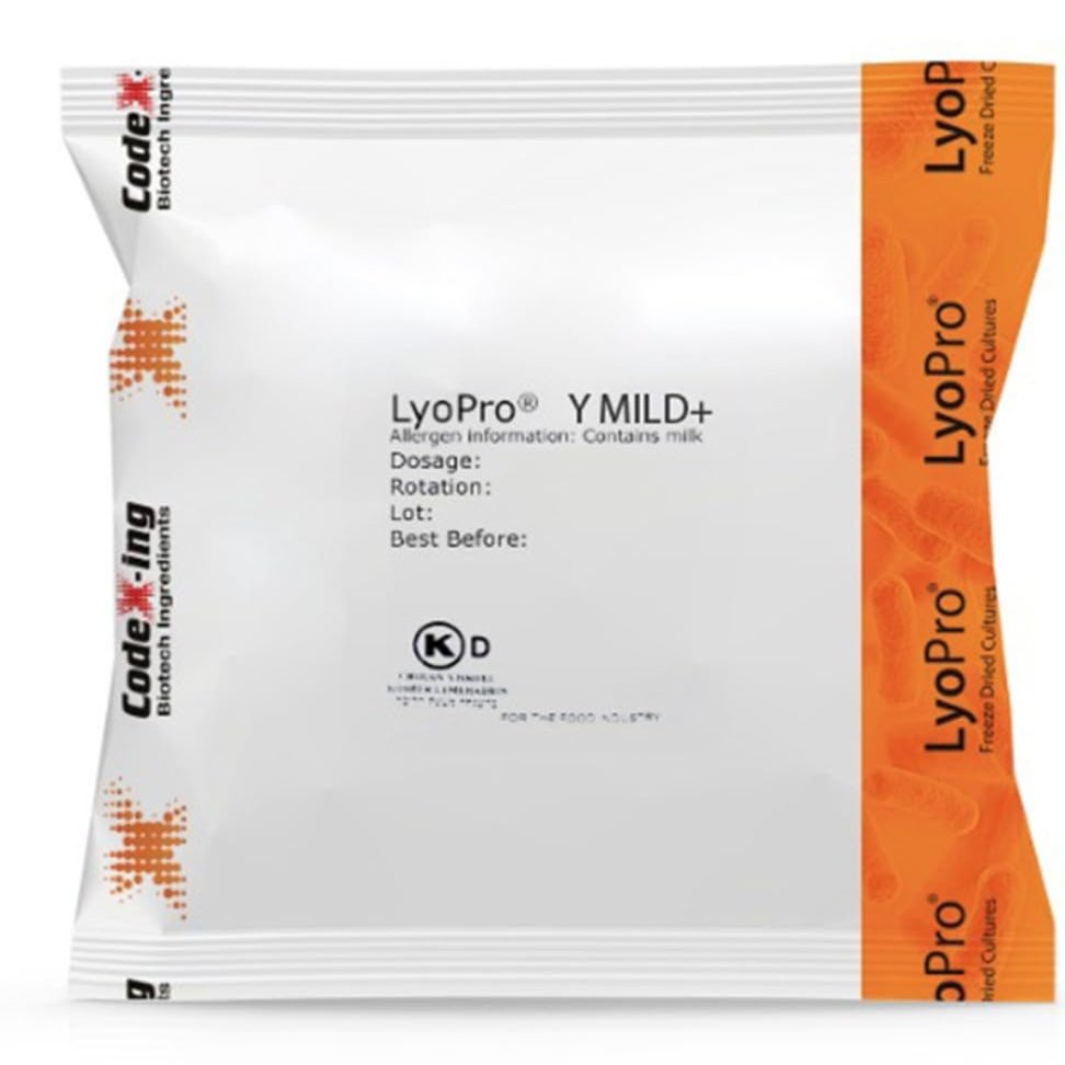 LyoPro 'Y MILD + PLUS Yogurt Culture 50 CXU Packet with free recipe