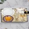 Turkish Coffee Gift Set - Orange Cup, Water Glass, Napkin, Mini Lampshade view 1