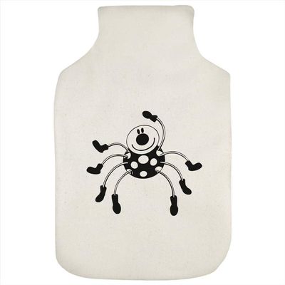 Azeeda 'Cute Spider Wearing Boots' Hot Water Bottle Cover (HW00050419)