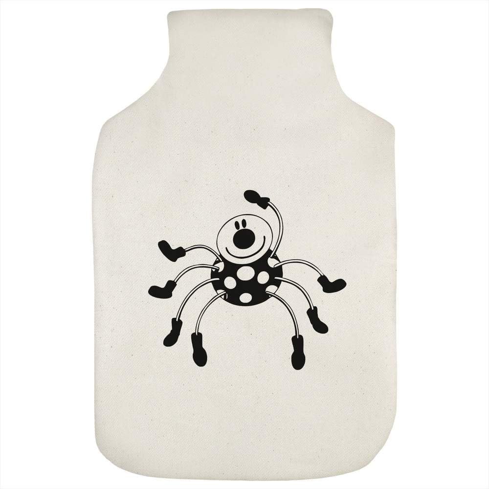 Azeeda 'Cute Spider Wearing Boots' Hot Water Bottle Cover (HW00050419)