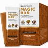 Magic Bar Functional Mushroom Energy Bars 10g Plant-Based Protein with Lions Mane, Cordyceps & Maitake | Adaptogen Superfood Blend | Made in USA | 8-Pack Peanut Butter Maple Box view 1