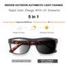 HOOBAY Photochromic Progressive Multifocus Reading Glasses Men, Progressive Readers No Line Quick-Transition Sunglasses (Translucent Grey, 1.75, x) view 2