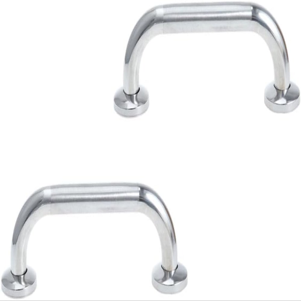 2pcs Stainless Steel Grab Bars - Slip-Resistant, Thickened Bathroom Handrails for Elderly & Disabled Support, Non-Skid Safety Rails for Bathtub