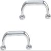 2pcs Stainless Steel Grab Bars - Slip-Resistant, Thickened Bathroom Handrails for Elderly & Disabled Support, Non-Skid Safety Rails for Bathtub view 1