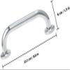 2pcs Stainless Steel Grab Bars - Slip-Resistant, Thickened Bathroom Handrails for Elderly & Disabled Support, Non-Skid Safety Rails for Bathtub view 2
