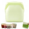 New Generation Silicone Storage, Reusable Silicone Food Storage Bags, Leak-Proof Upright Freezer Bags, Odor-Proof, High-Temperature Resistant, Microwave Dishwasher Safe for Snacks Leftovers (Green) view 1