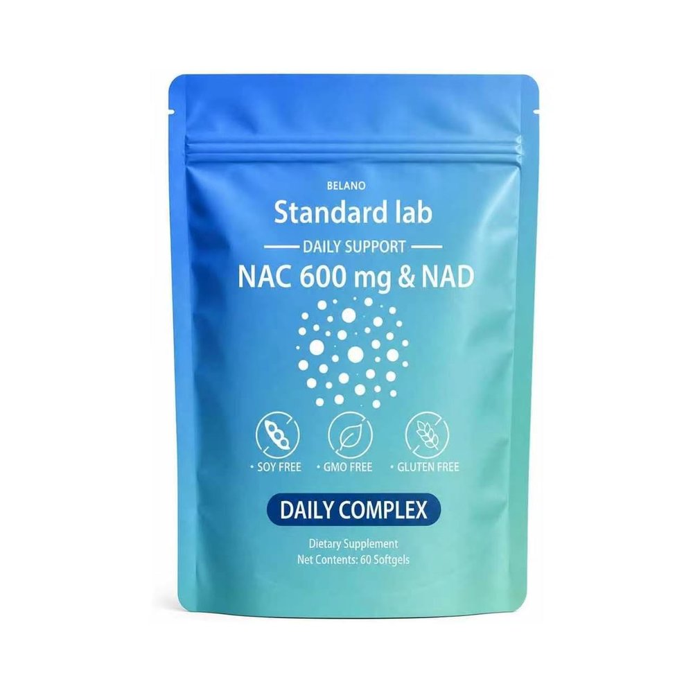 BELANO The Standard Lab NAC 600 mg & NAD Daily Formula, 60 Count