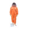 HUALUCK Beekeeping Protective Clothing 3D Air Cotton Bee Suit Beekeeper Costume Veil Hood Hat Anti-Bee Beekeeper Suit(Fencing Hat Orange,XXL) view 1